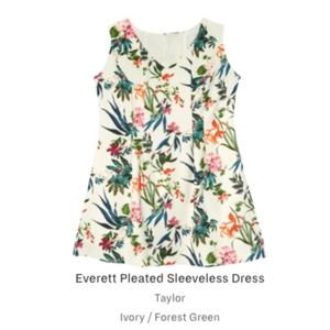 NWT Everett Pleated Sleeveless Dress